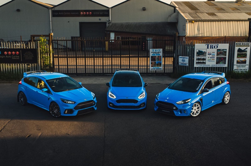 three blue focus rs