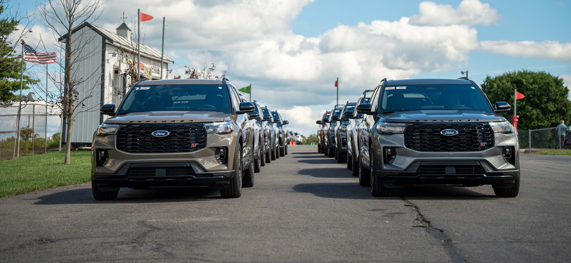 Explorers lined up 