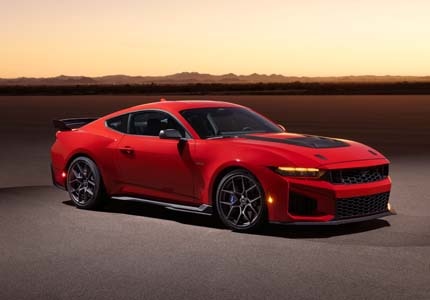 Mustang on the track