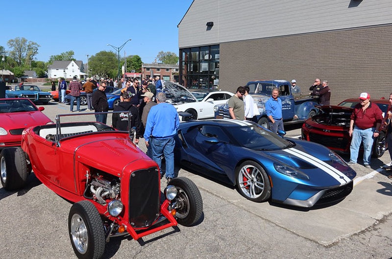 Fords at cars and coffee