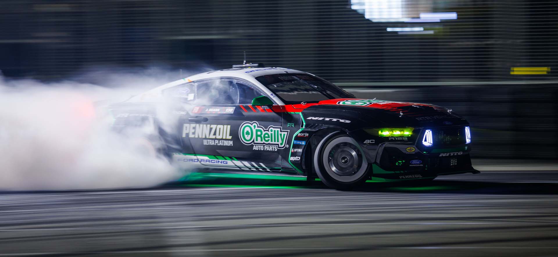 Mustang drifting