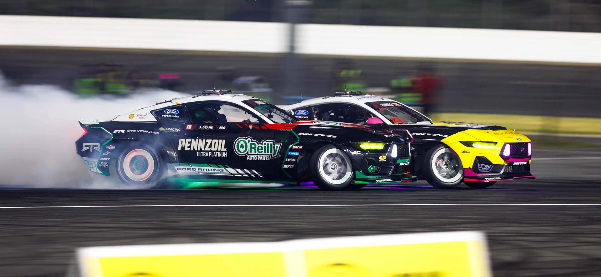 Mustangs on the track