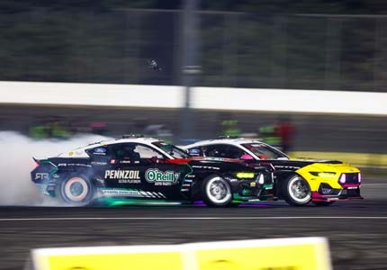 Mustangs on the track