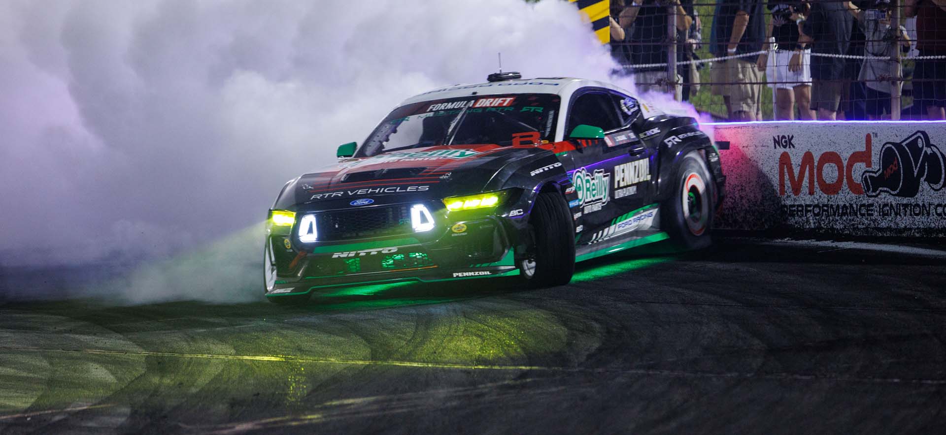 Mustang on the track