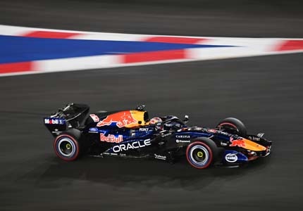 F1 car on the track
