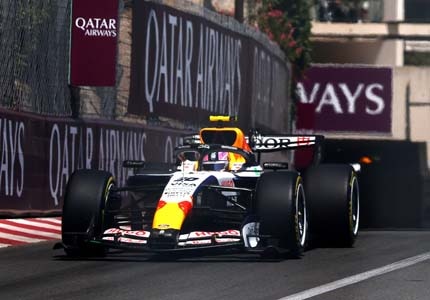 F1 car on the track