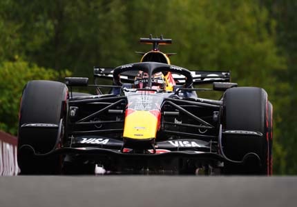 F1 car on the track