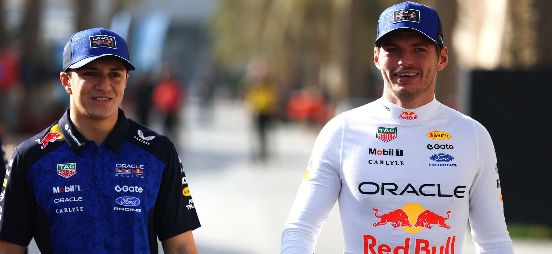 F1 drivers at the track