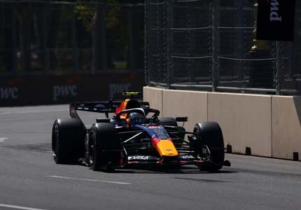 F1 car on the track