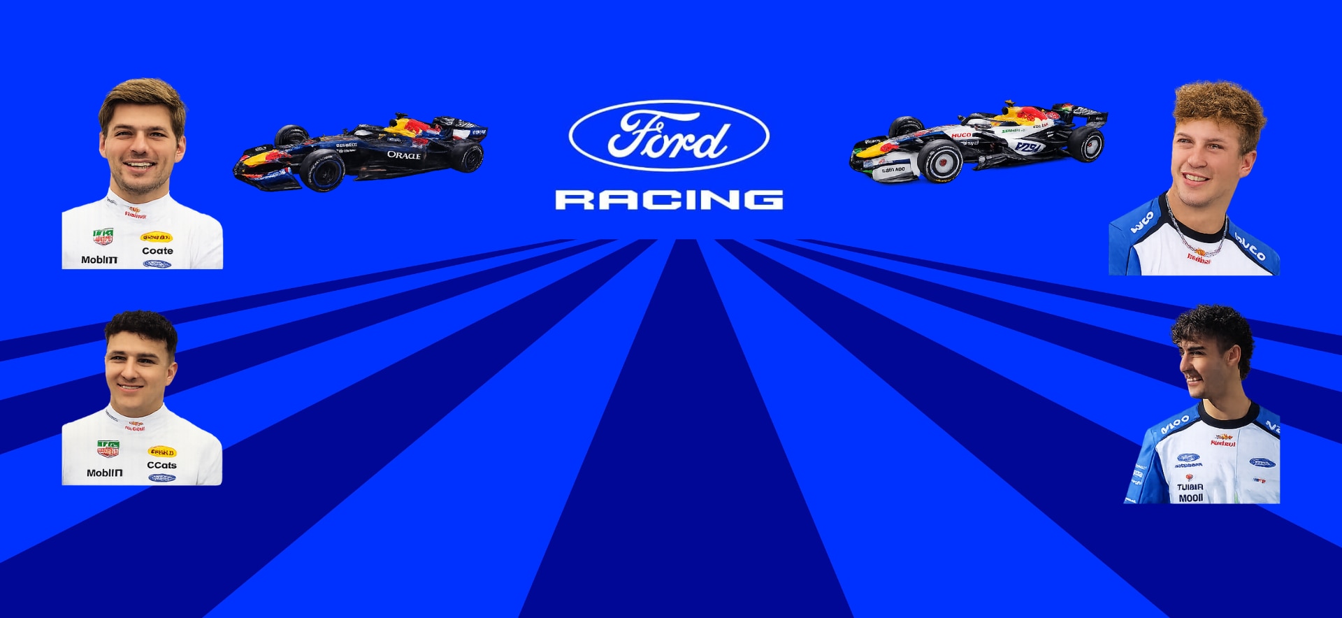 Mustang on the track