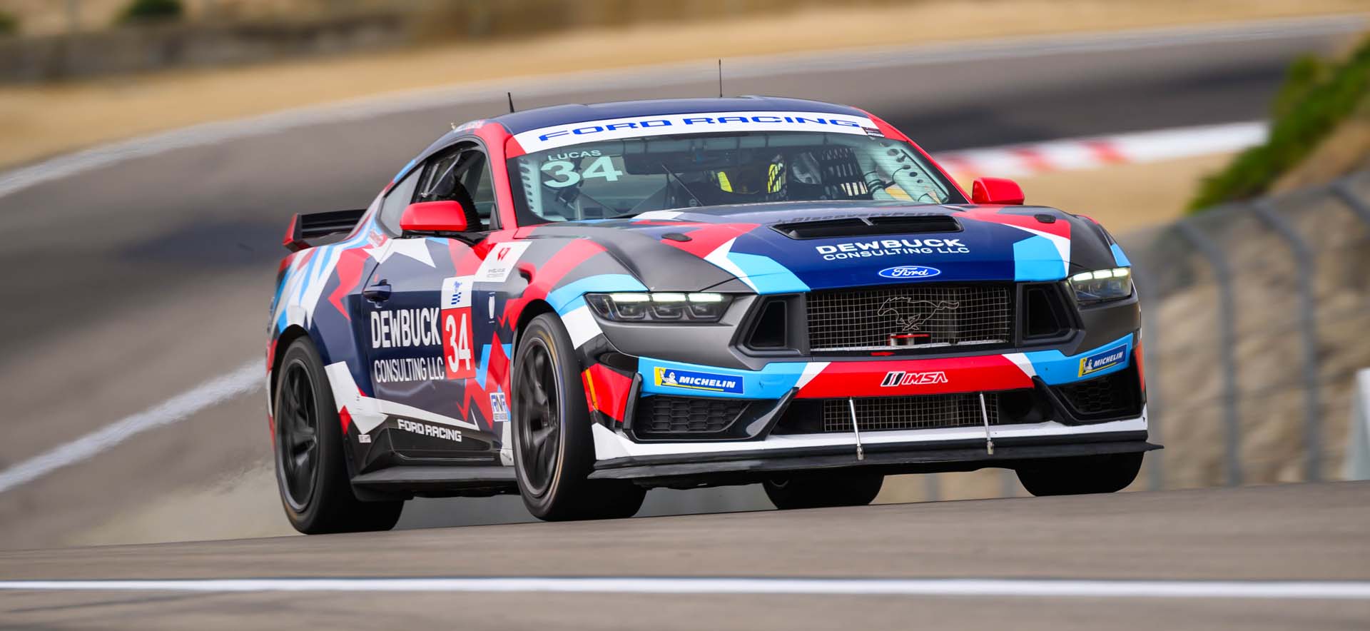 Mustang on track