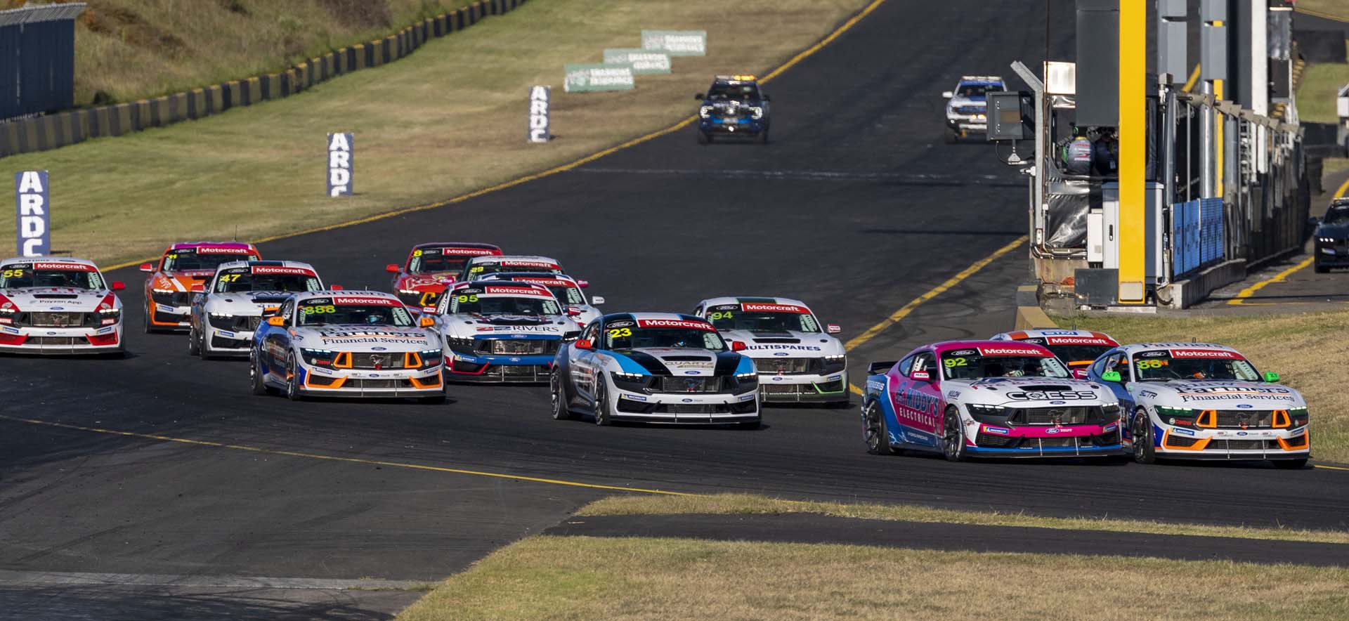 Mustangs on the track