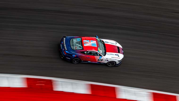 Mustangs on the track