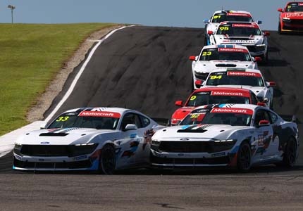 Mustangs on the track