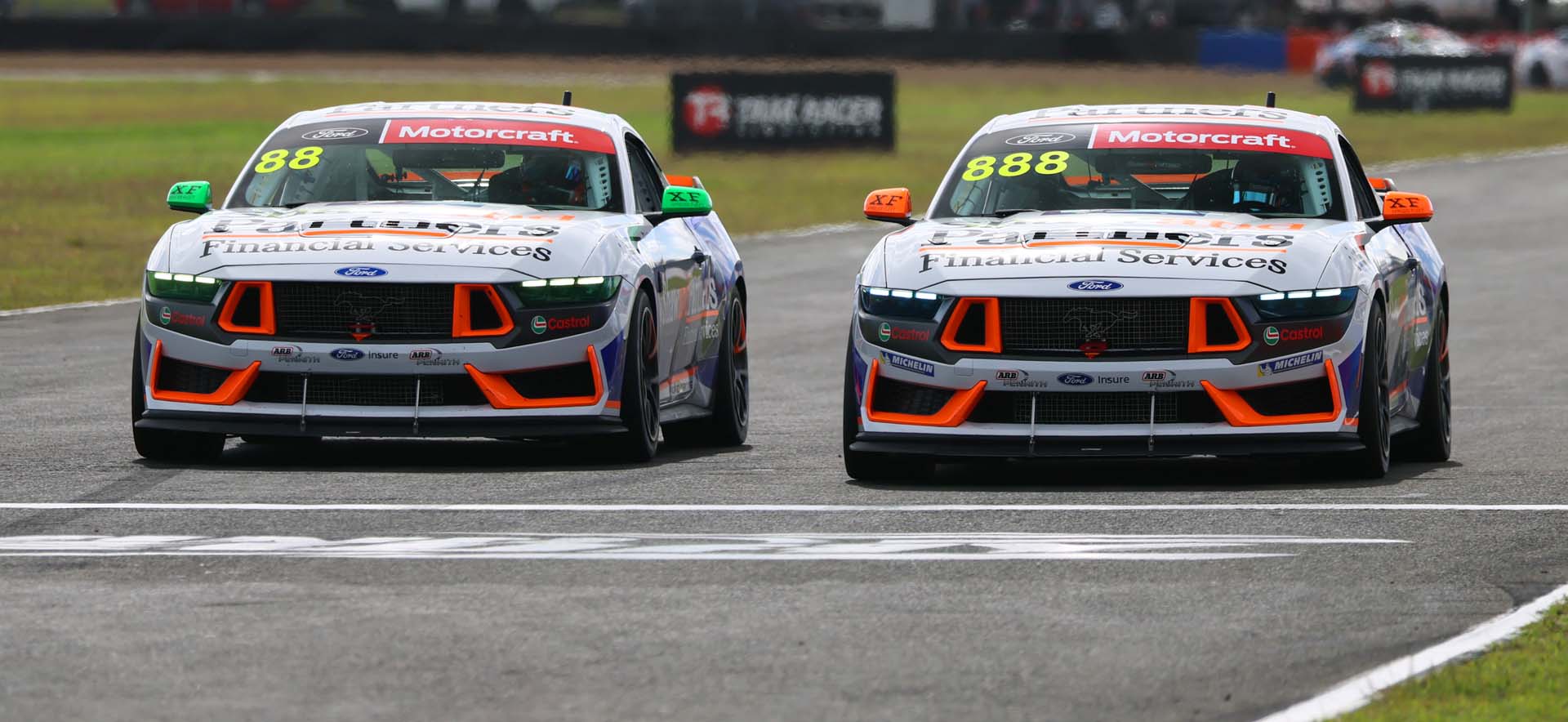 Mustangs on the track