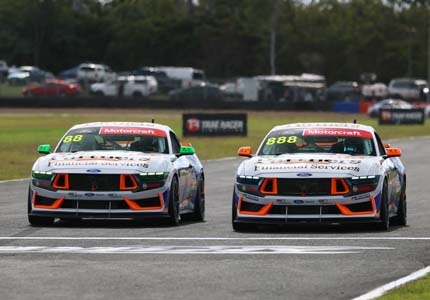 Mustangs on the track