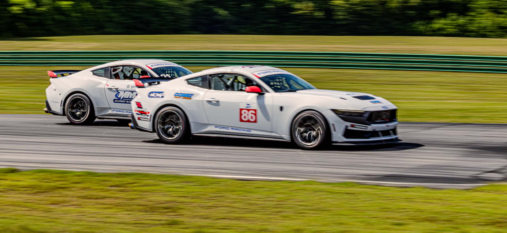 Mustangs on the track