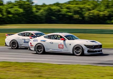 Mustangs on the track