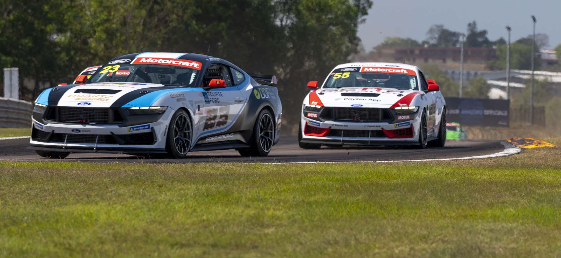 Mustangs on the track