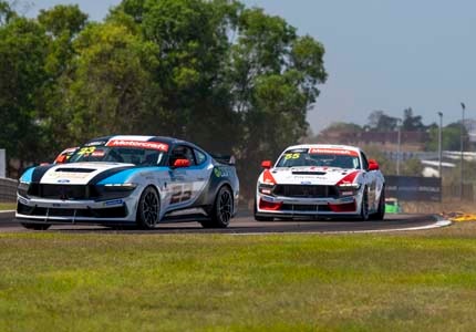 Mustangs on the track