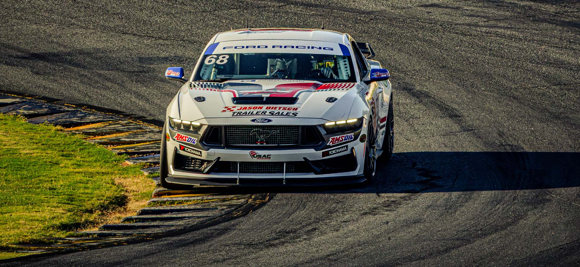 Mustang on track