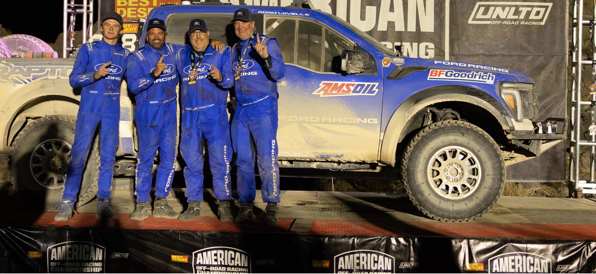 F-150 team on podium