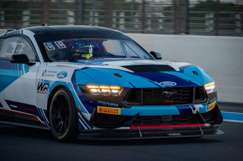 Mustang GT4 on track