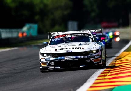 Mustang on the track