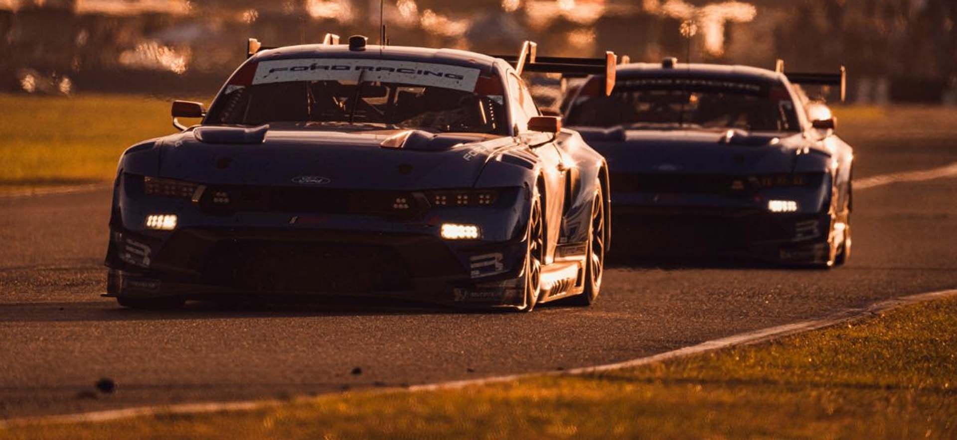 Mustangs on the track
