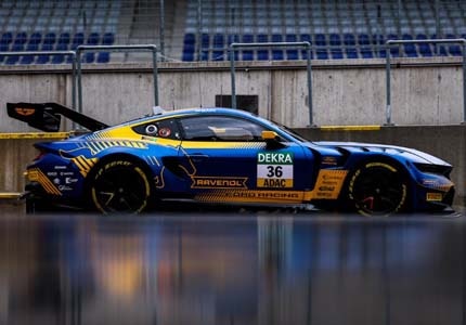 Mustang on the track