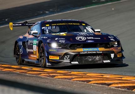 Mustang on the track