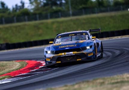 Mustang on the track