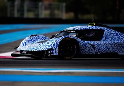 hypercar on track