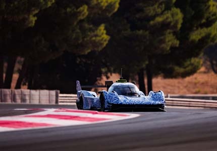 hypercar on track