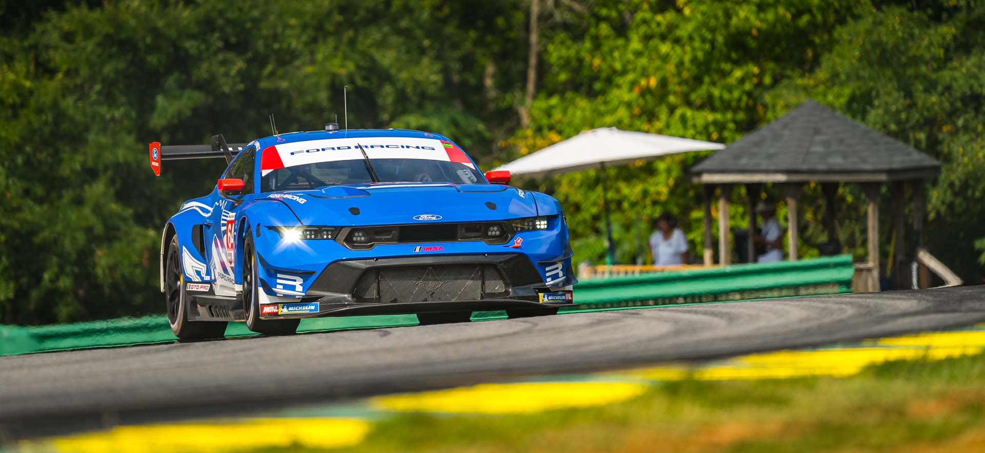 Mustang on track