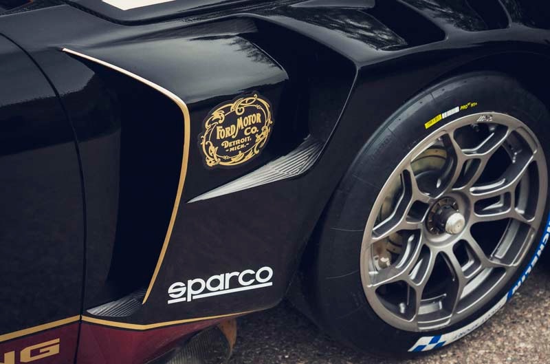 close up of side wheel and logo