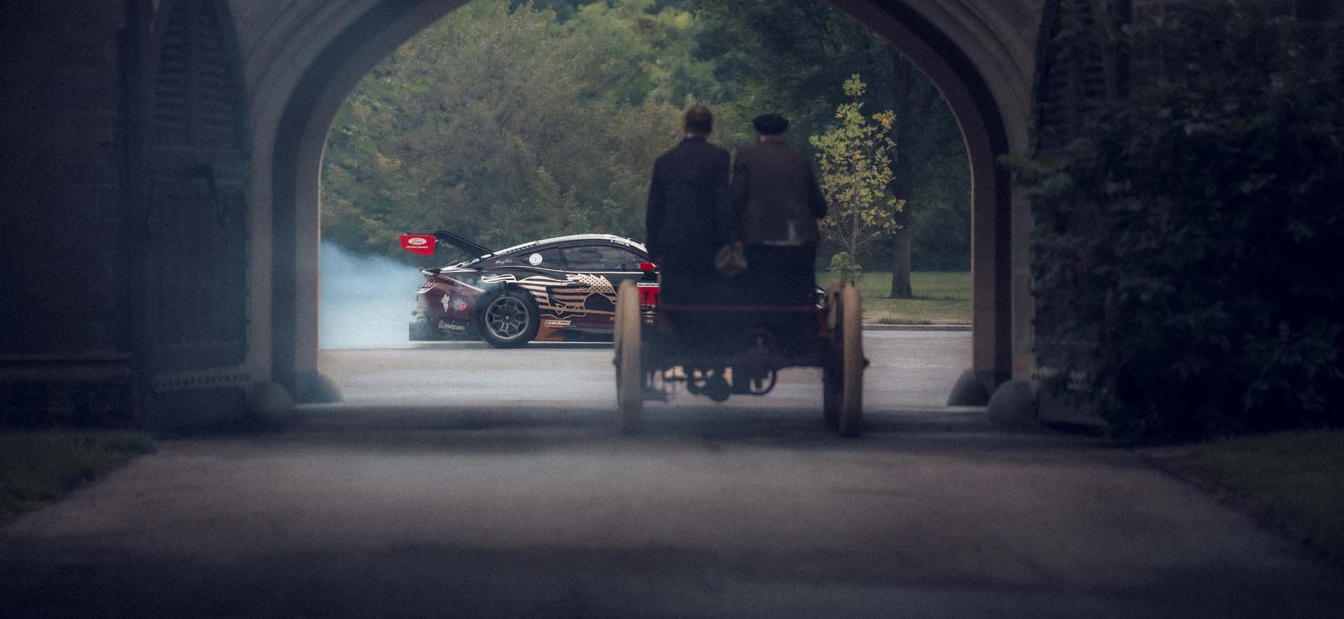 Mustang GT3 and Sweepstakes in tunnel