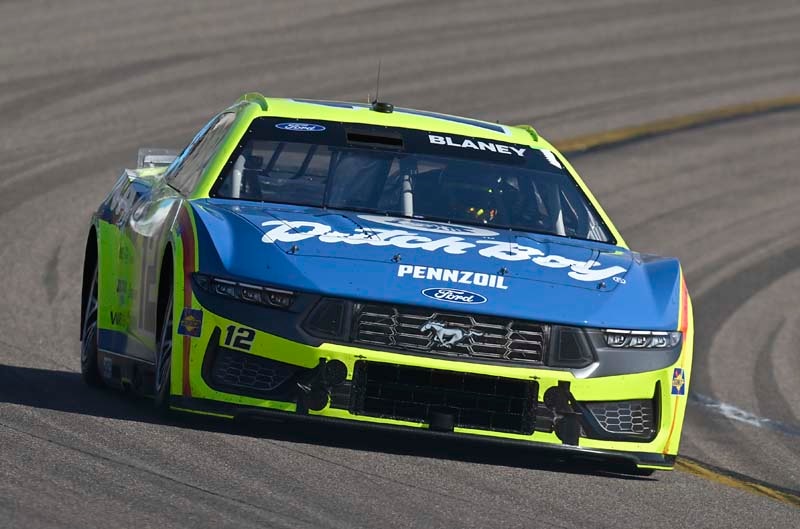 Mustang on the track