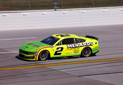 Mustang on the track