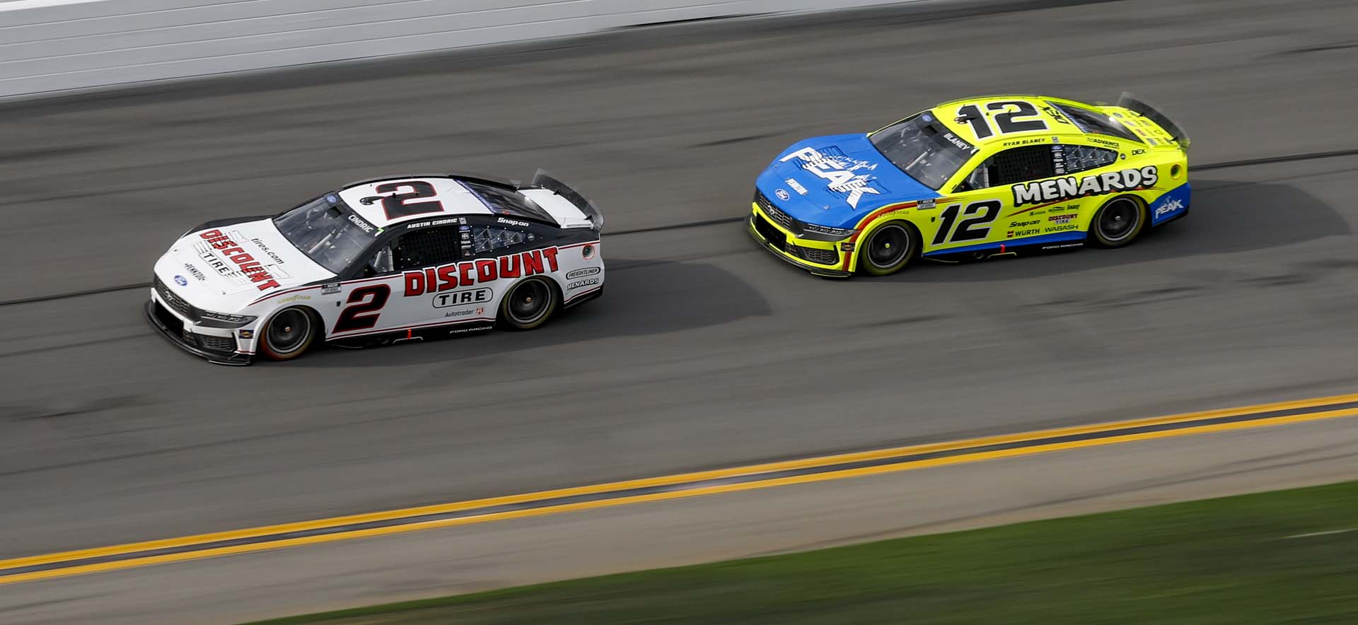 Mustang on the track