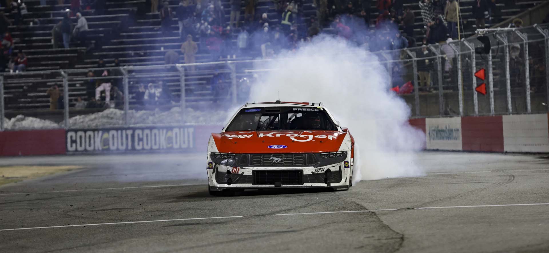 Mustang on the track