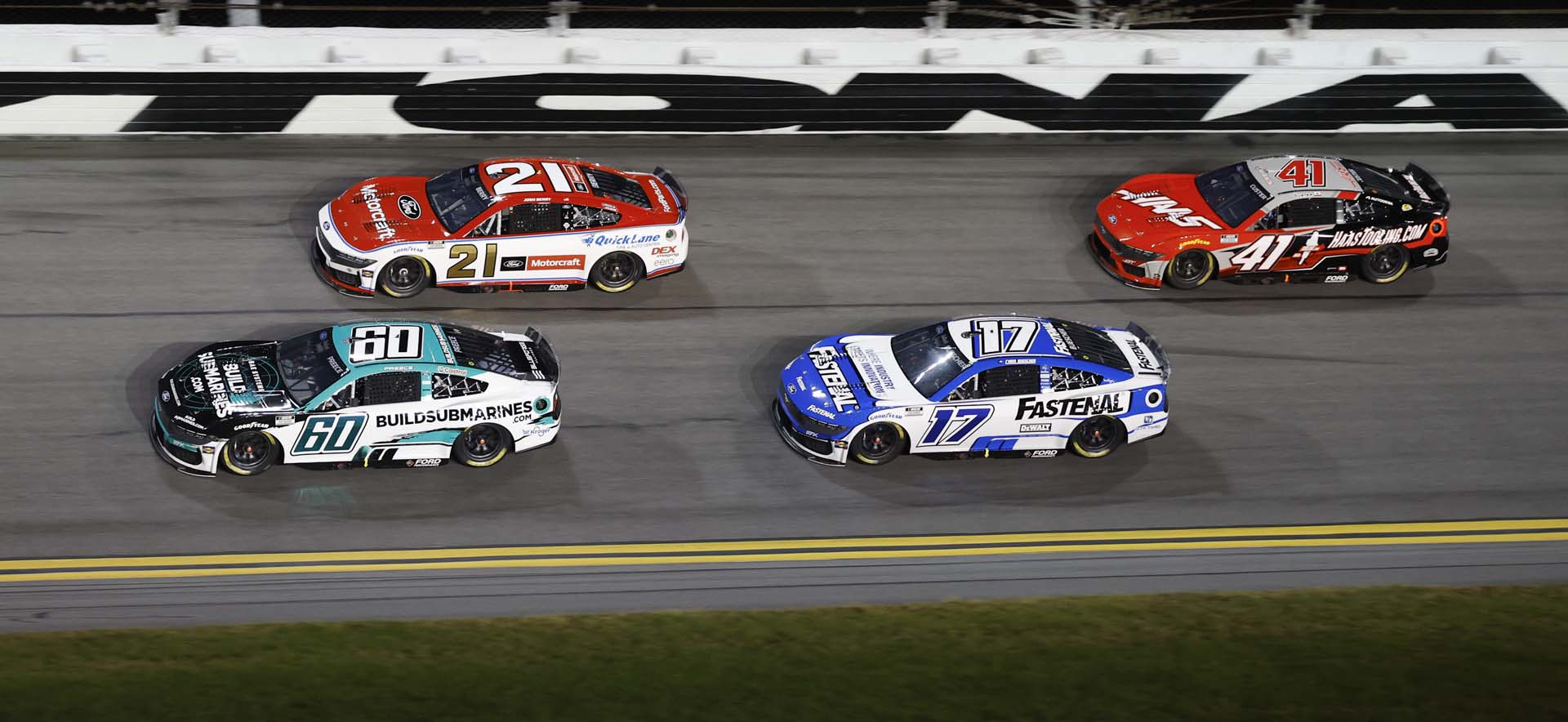 Mustangs on the track