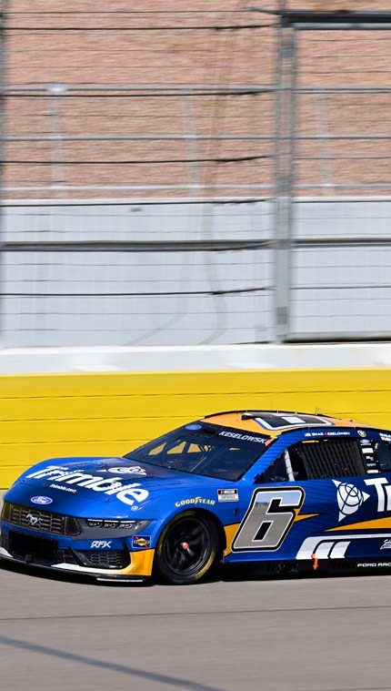 Mustang on the track