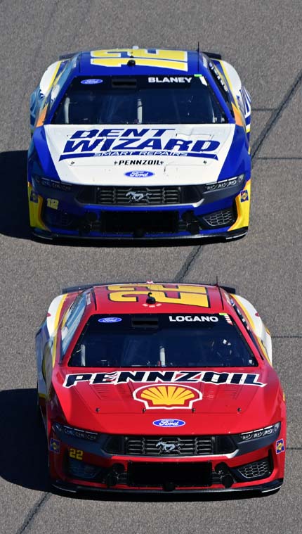 Mustangs on the track