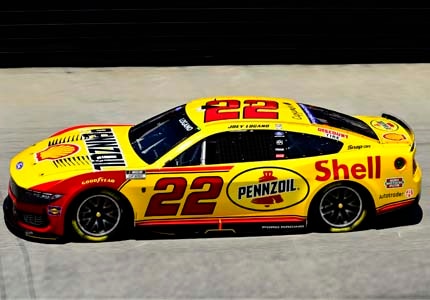 Mustang on the track