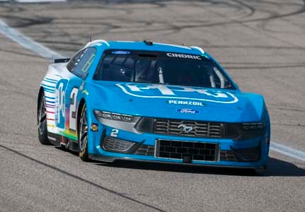 Mustang on the track