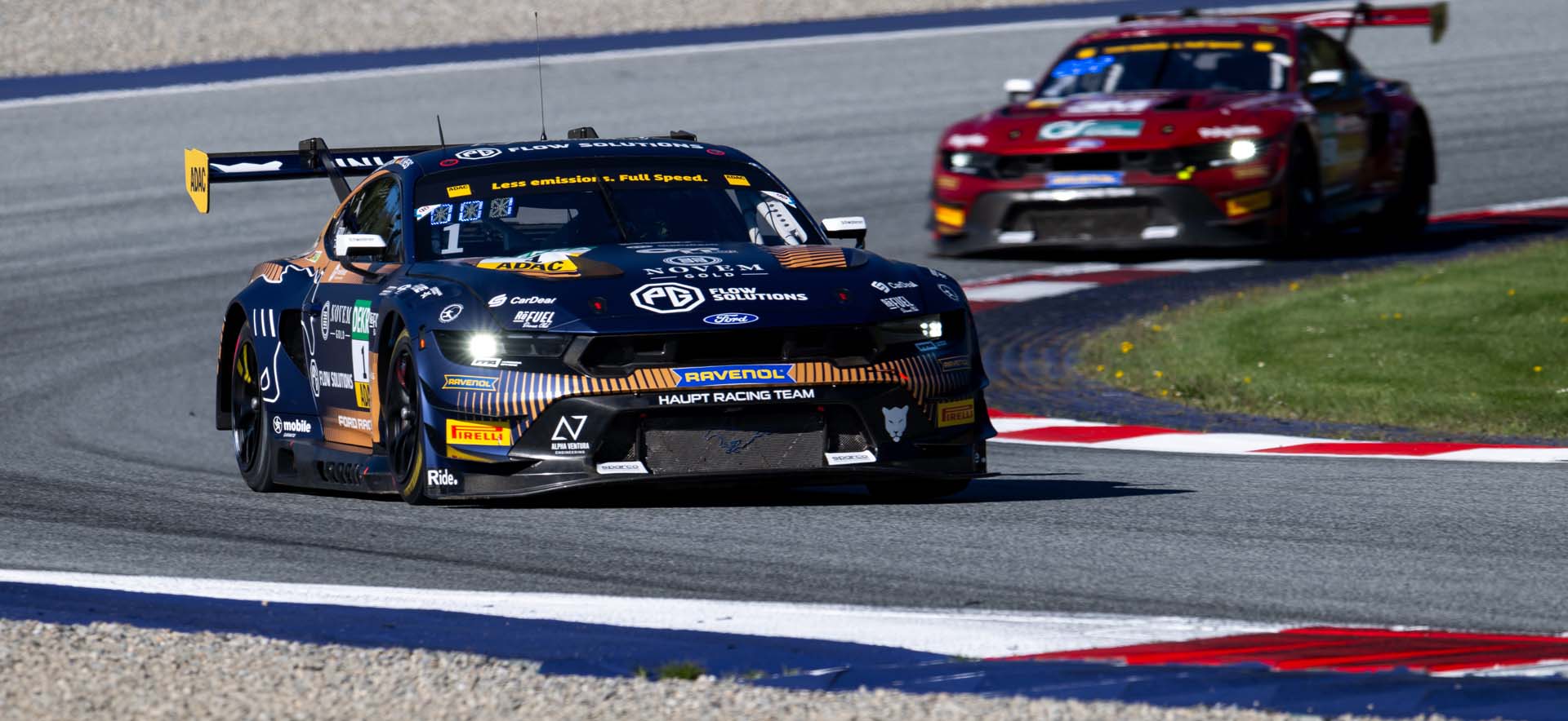 Mustangs on the track