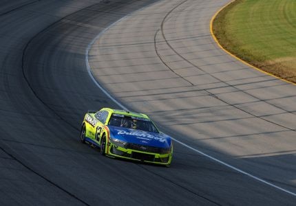 Mustang on the track