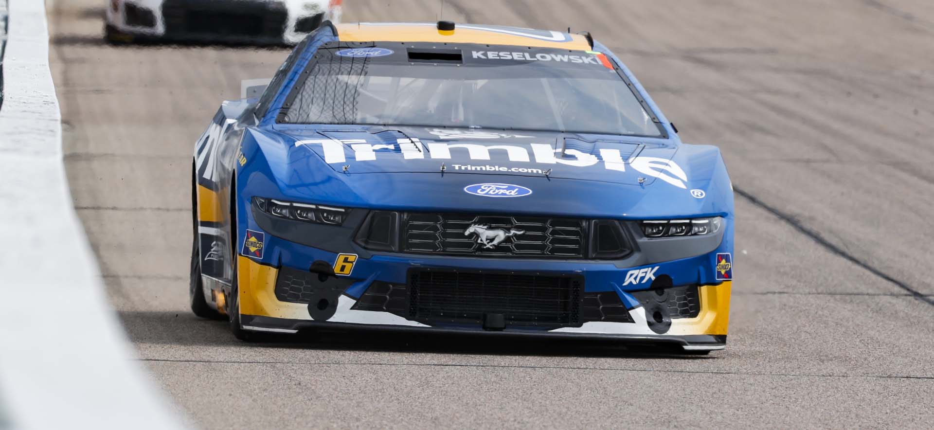 Mustang on the track