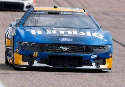 Mustang on the track